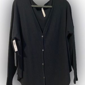 Babaton Tie-Front Thermal Longsleeve